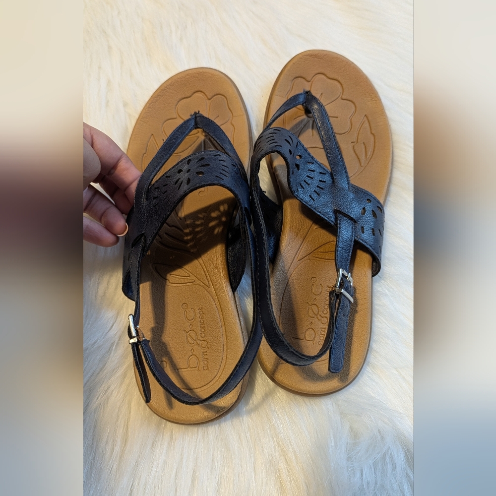 Comfort b.o.c slingback Navy blue women's sandals. - Picture 6 of 7